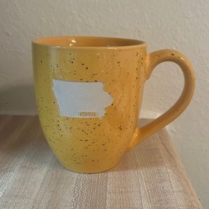 Yellow Iowa Mug